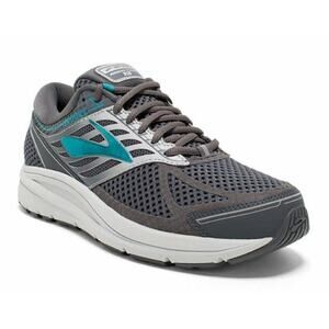Brooks Addiction 13 Running Sneakers Shoes Lace Up Athletic Gray Blue 8 Wide